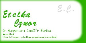 etelka czmor business card